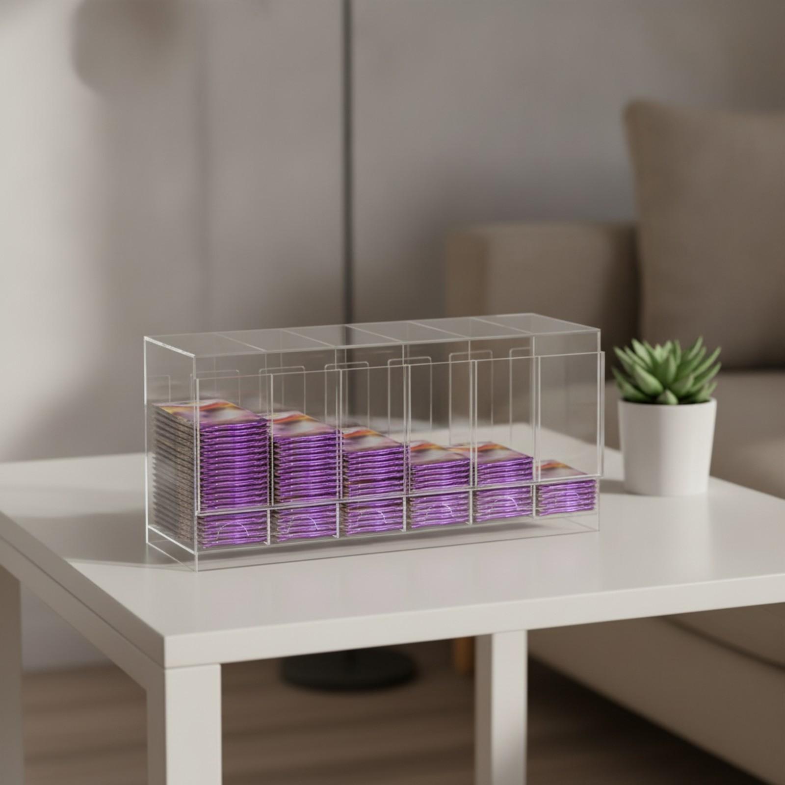 Storage - Aufteilte Karten-Display-Box, offene Aufbewahrungsbox für Kartenpäckchen