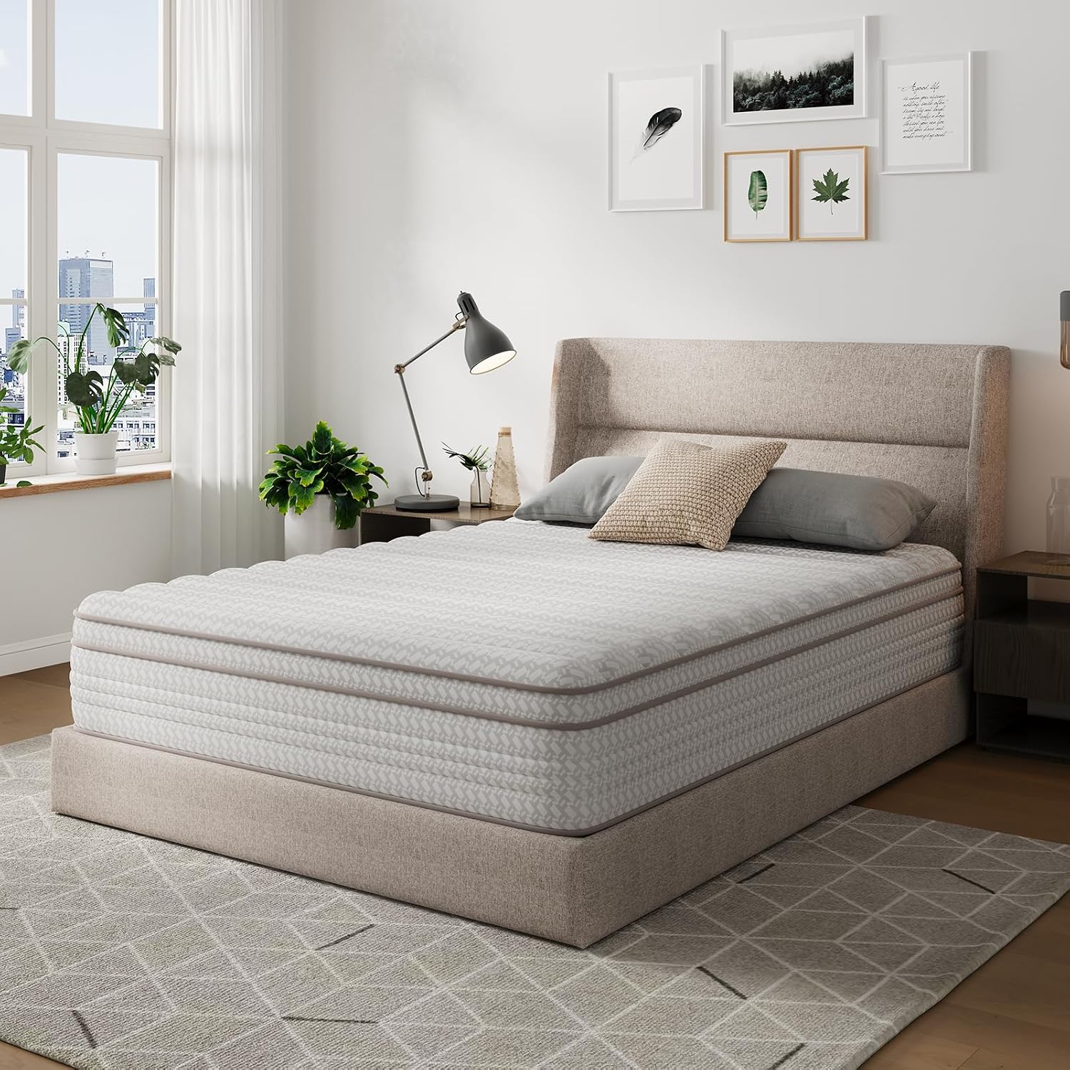 Memory Foam Mattress In A Box Queen - 12-Zoll-Matratze in Queen-Size, Hybrid-Matratze in einer