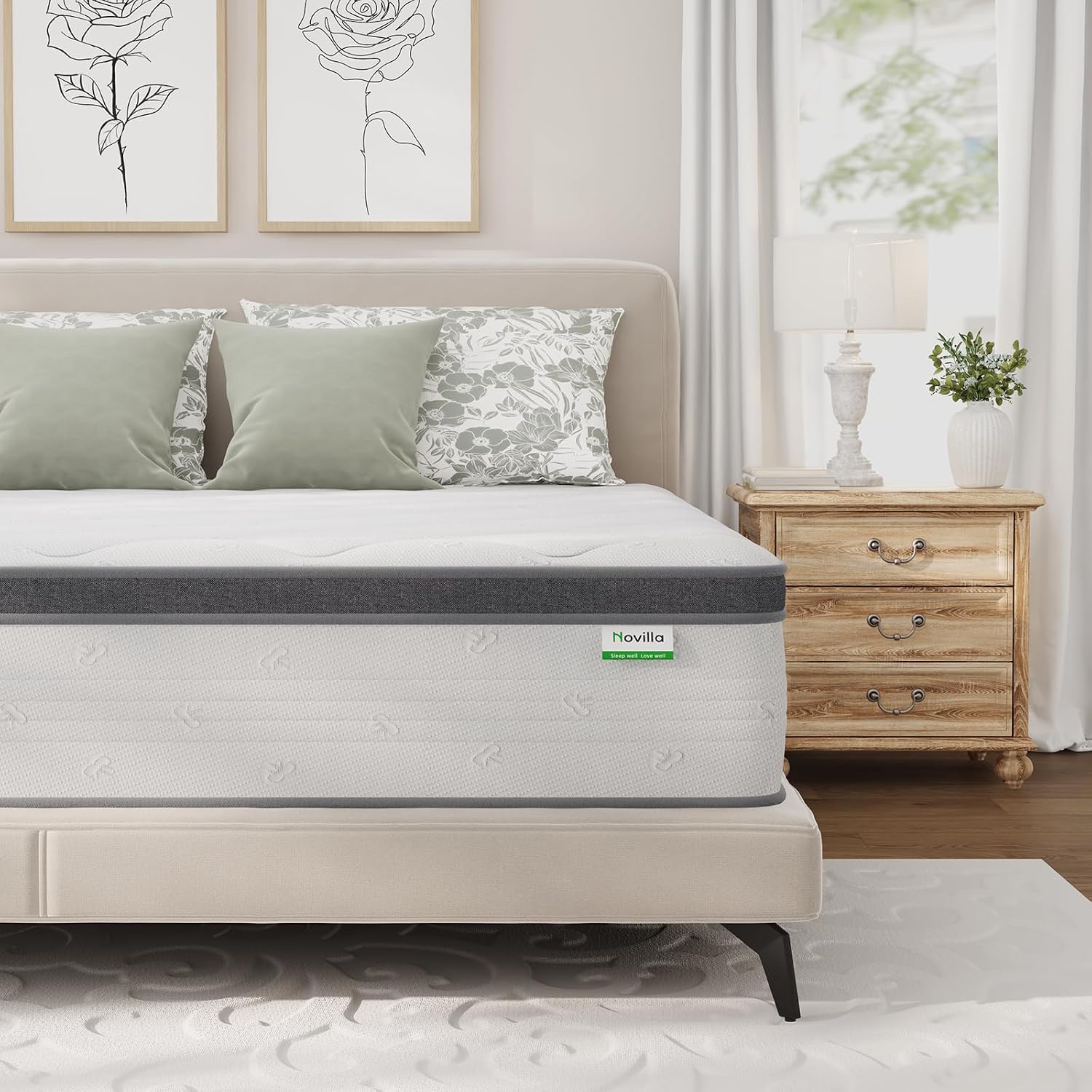 Memory Foam Mattress In A Box Queen - Queen-Matratze 14 Zoll, Hybrid-Queen-Size-Bett in einer