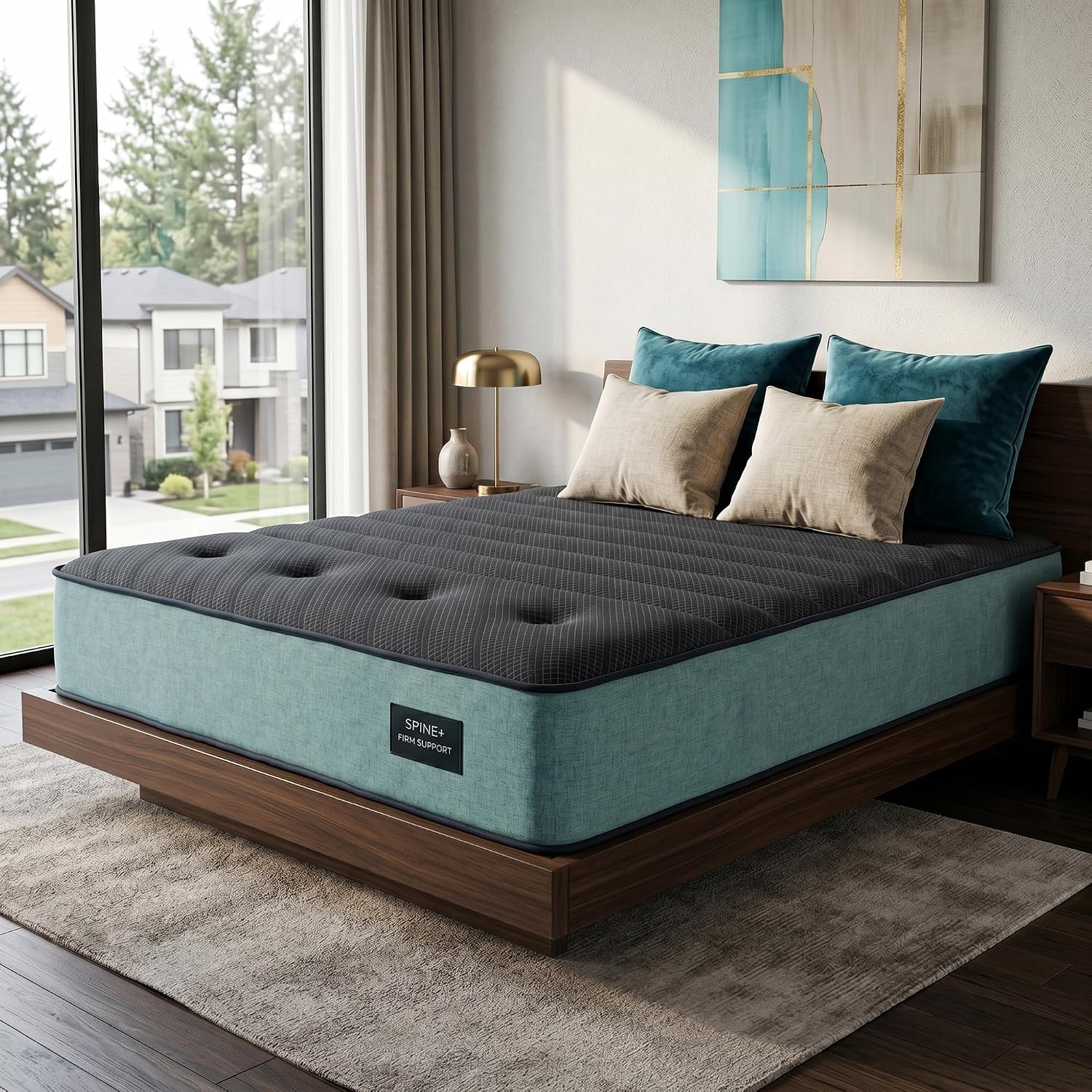 Memory Foam Mattress In A Box Queen - 12-Zoll Extra Feste Queen-Matratze, Verpackte Kühlgel-Atmungsaktive