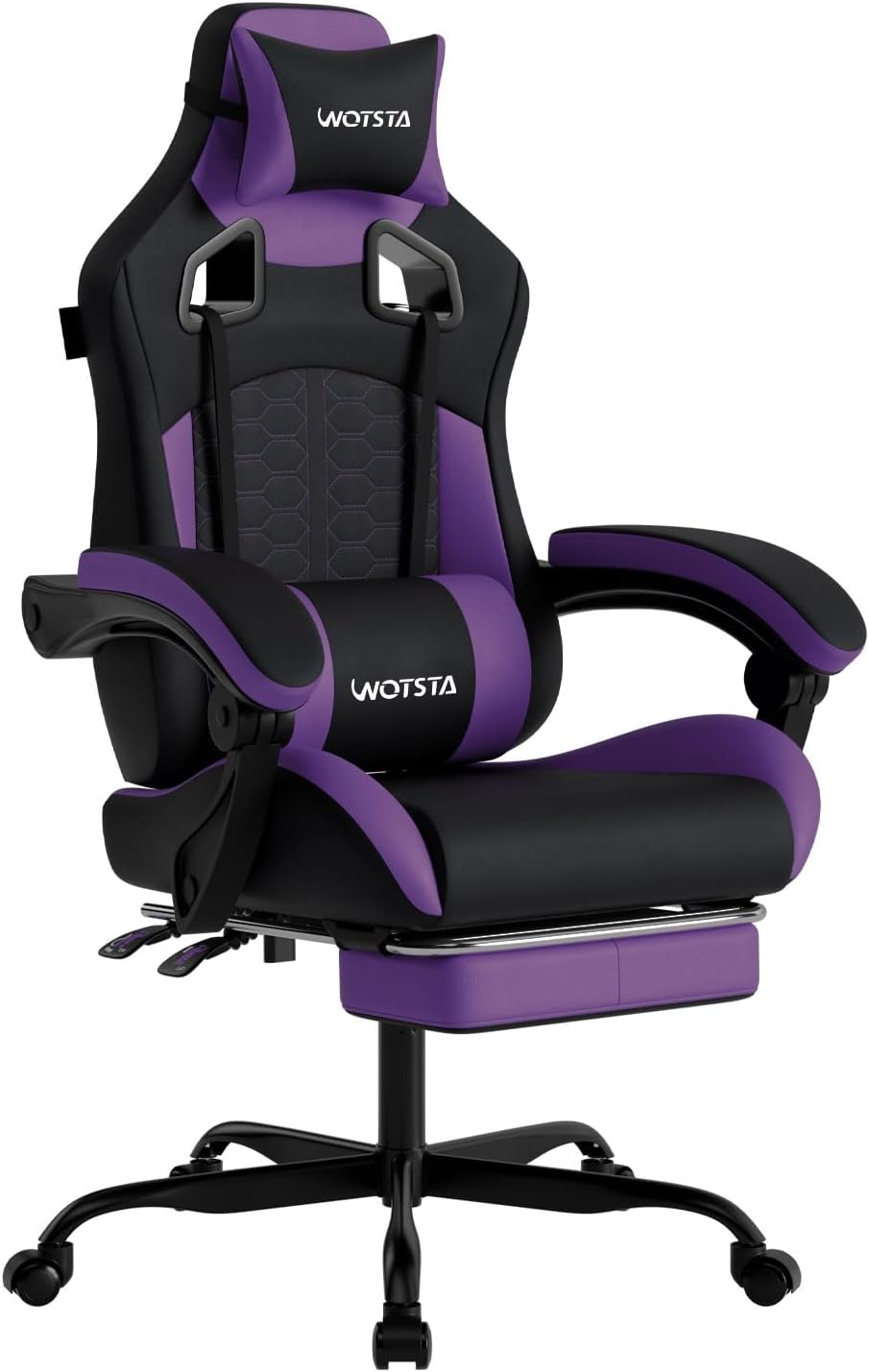 Sofas - Gaming-Stuhl mit Massagefunktion, ergonomischer PC-Gaming-Stuhl mit