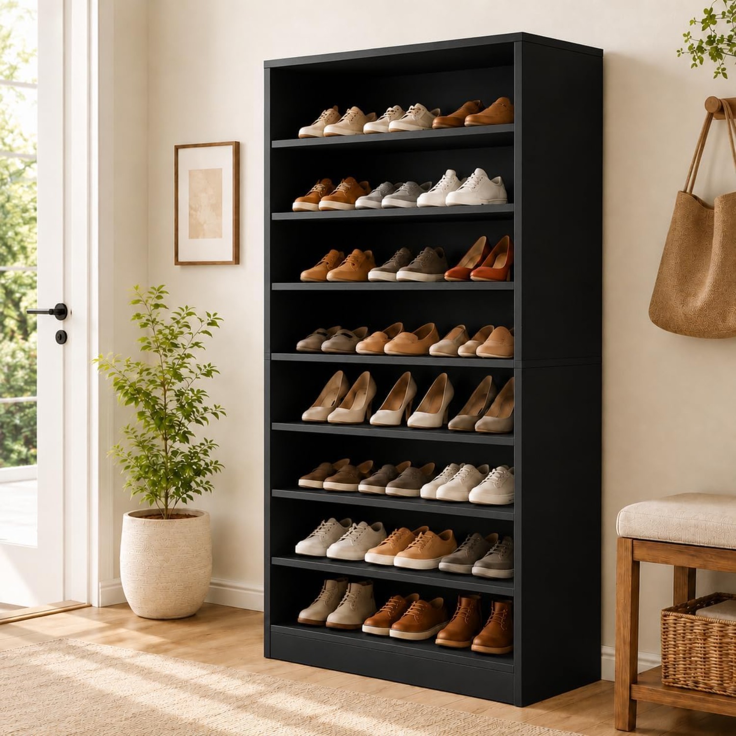 9-stufiger hoher Schuhschrank  – Shoe Rack Cabinet Narrow Entryway Bewertung und Preis