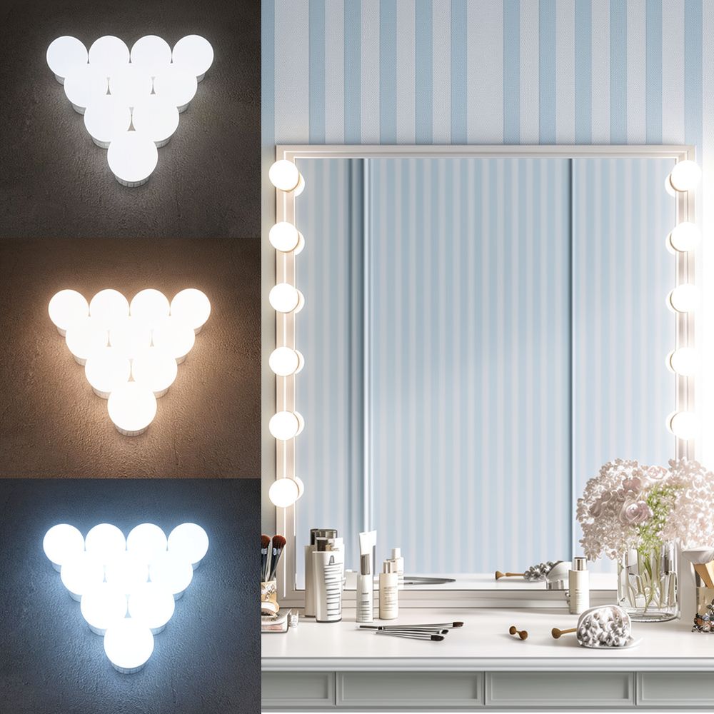 Dimmbare LED-Hollywood-Schmink – Dressing Table Vanity With Lighted Mirror Bewertung und Preis