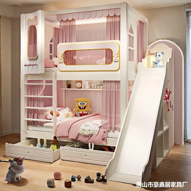 Solides Hoch- und Niedrigbett  – Bunk Bed With Stairs And Slide Bewertung und Preis