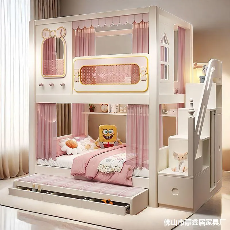 Solides Hoch- und Niedrigbett  – Bunk Bed With Stairs And Slide Bewertung und Preis