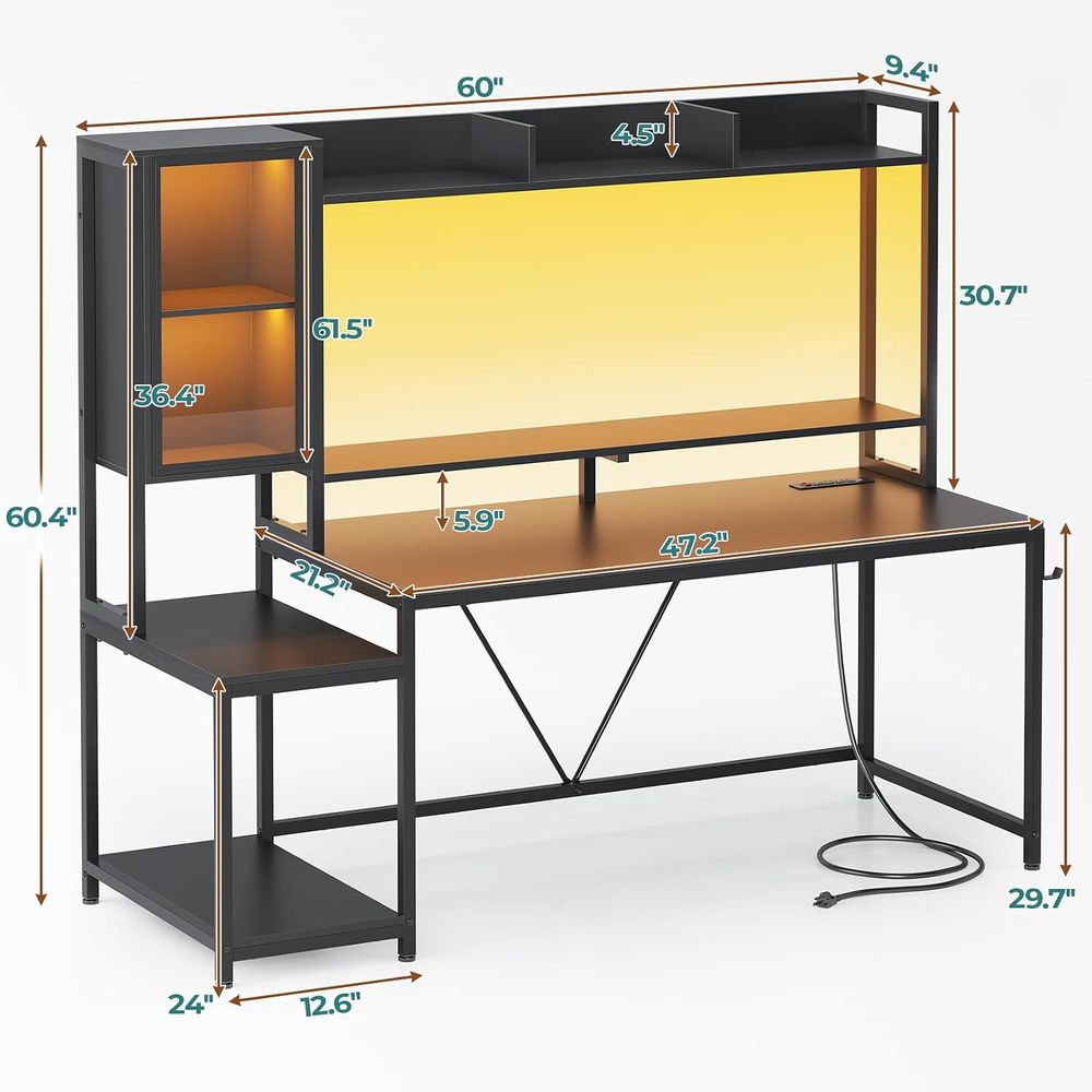 60-Zoll-Gaming-Schreibtisch mi – Storage Bewertung und Preis