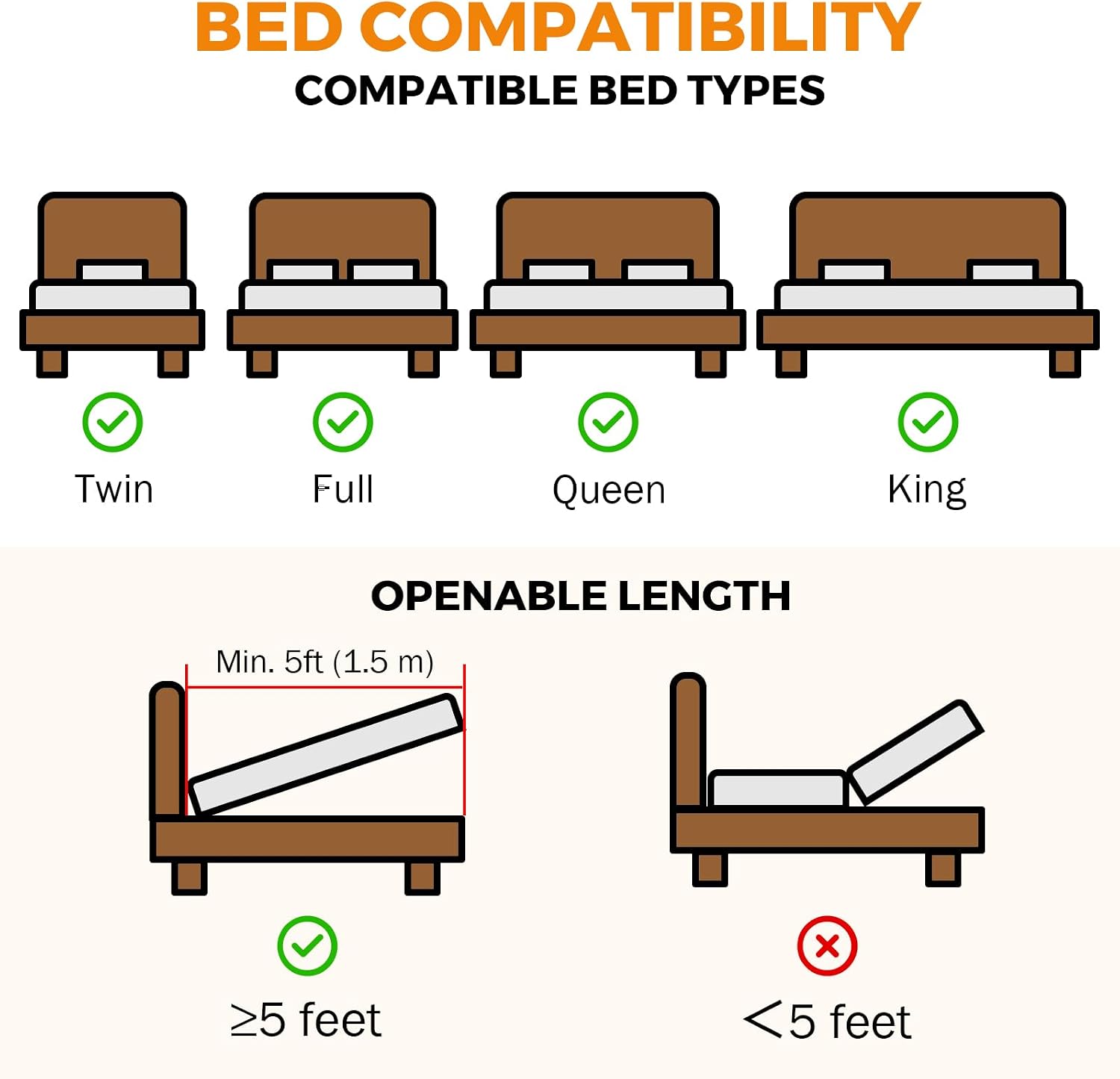 4,6-Fuß-Bettliftmechanismus, 1 – Gas Lift Storage Bed Hydraulic Bewertung und Preis