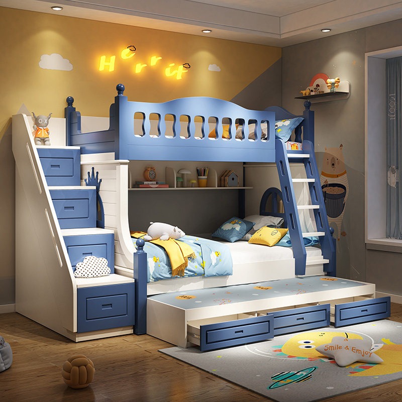 Kinder-Etagenbett für Jungen,  – Bunk Bed With Stairs And Slide Bewertung und Preis