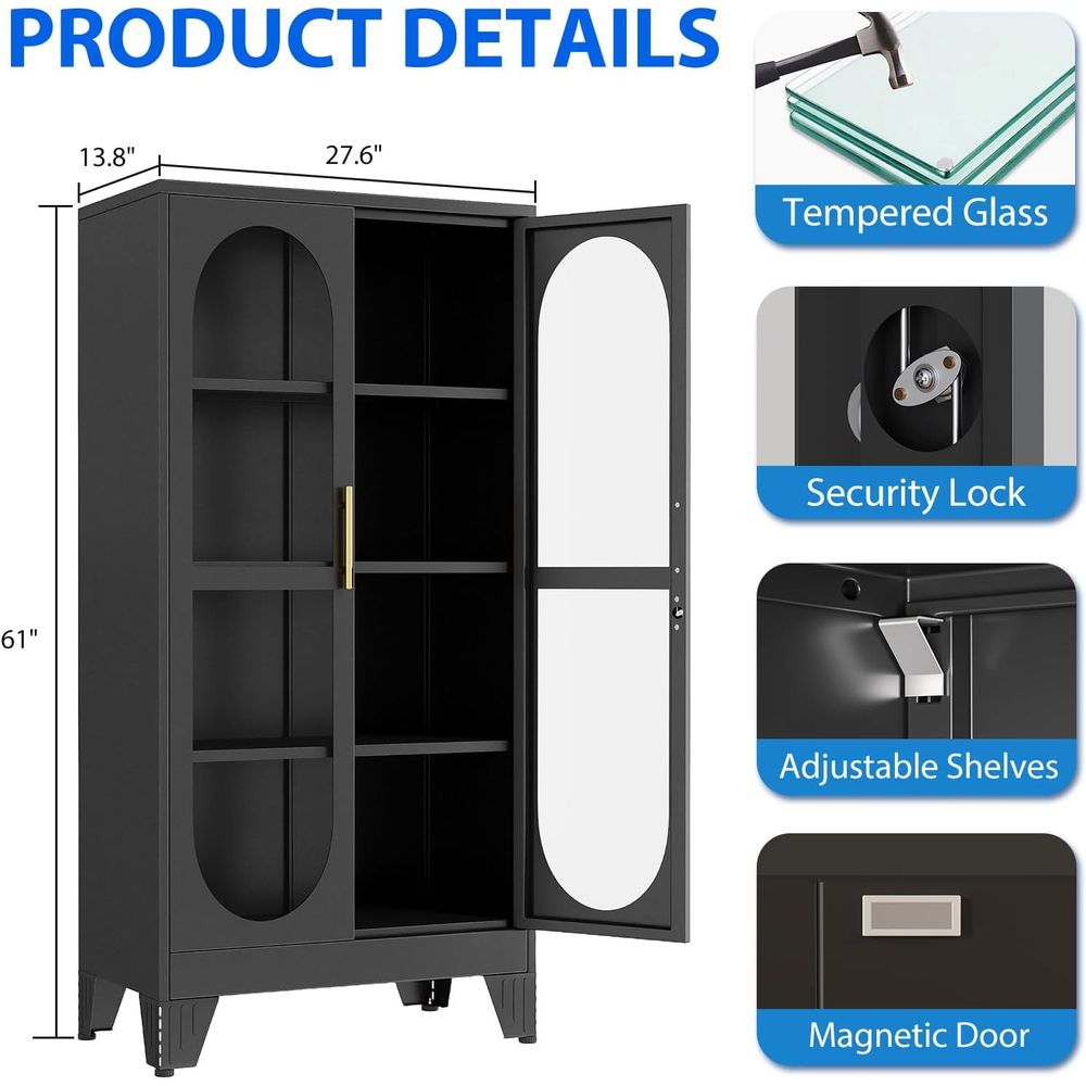 61-Zoll Glas-Vitrine mit Schlo – Storage Bewertung und Preis