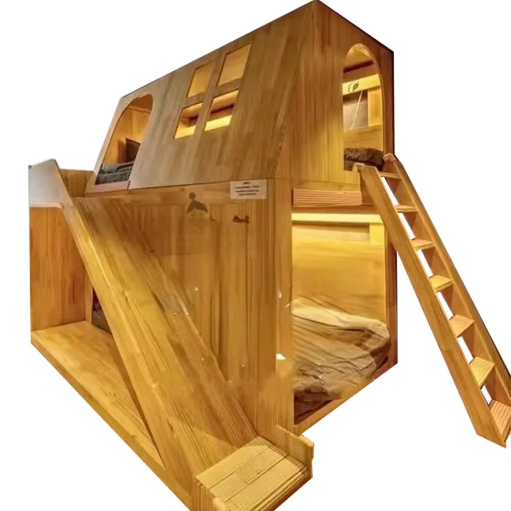 Amerikanisches Massivholz-Kind – Bunk Bed With Stairs And Slide Bewertung und Preis