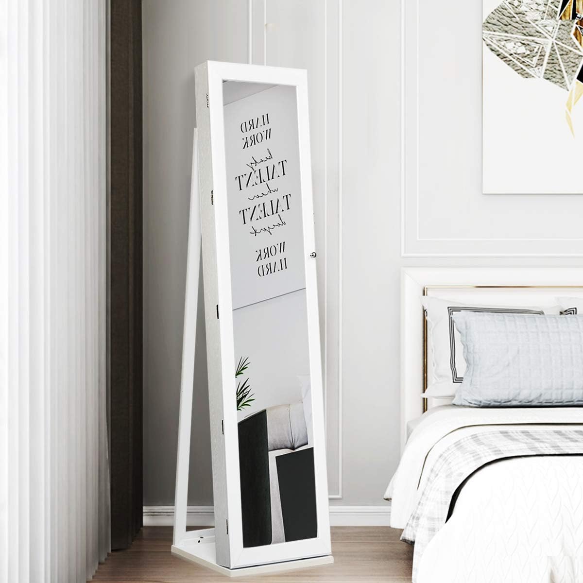 Stehender Schmuckschrank mit G – Full Length Mirror Jewelry Armoire Bewertung und Preis