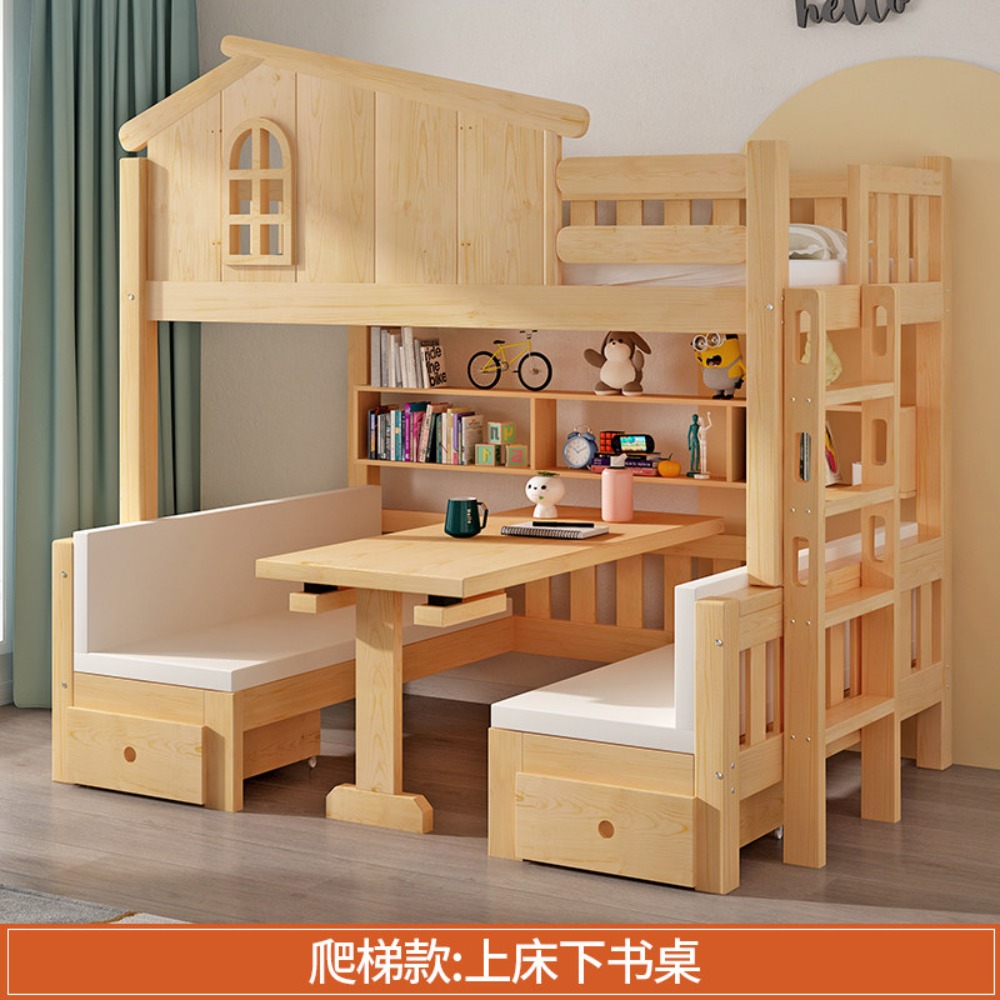 Etagenbett mit Schreibtisch Mu – Bunk Bed With Stairs And Slide Bewertung und Preis